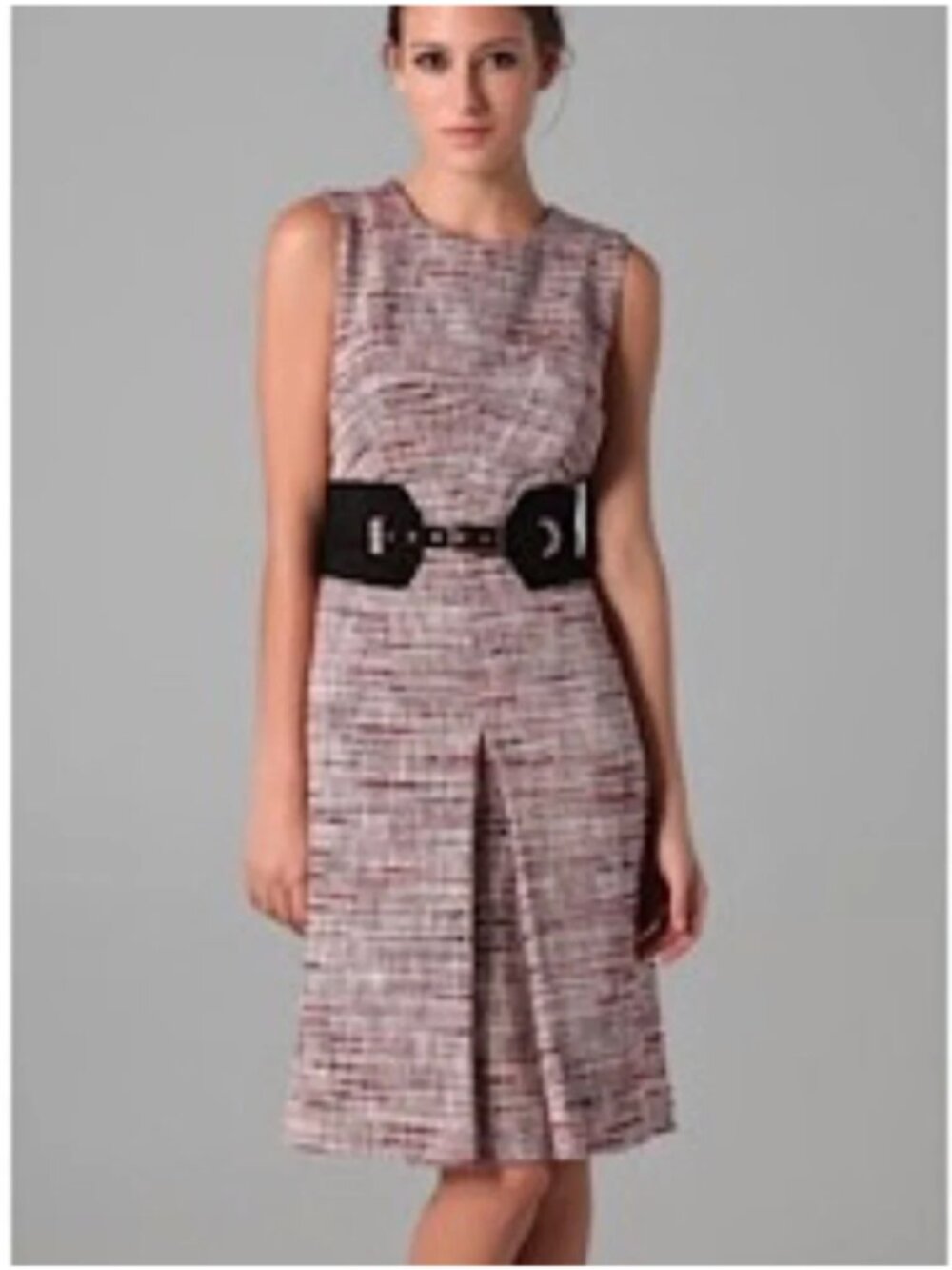 Milly Tweed and Suede Vintage Dress  Size 6
